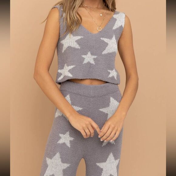 Star Print Tank Pant Set - Picture 5 of 6